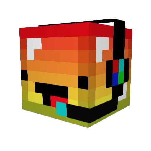 Markus323 Minecraft avatar head, 3D render