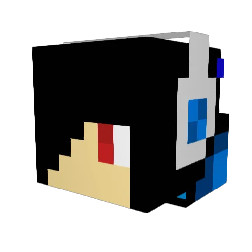 MarkusCleverTV Minecraft avatar head, 3D render