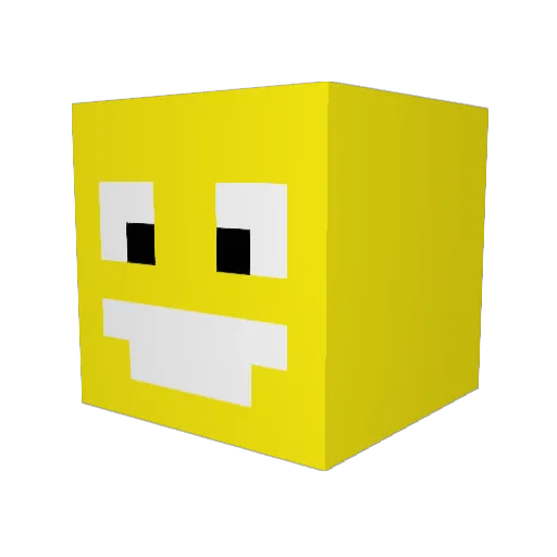 MarkusOriginal Minecraft avatar head, 3D render