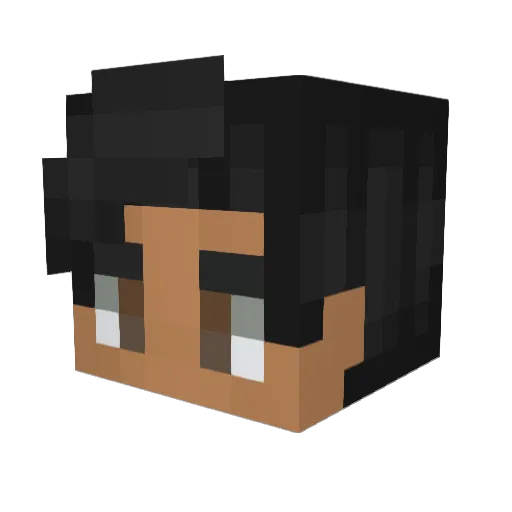 MarkusRuehl Minecraft avatar head, 3D render