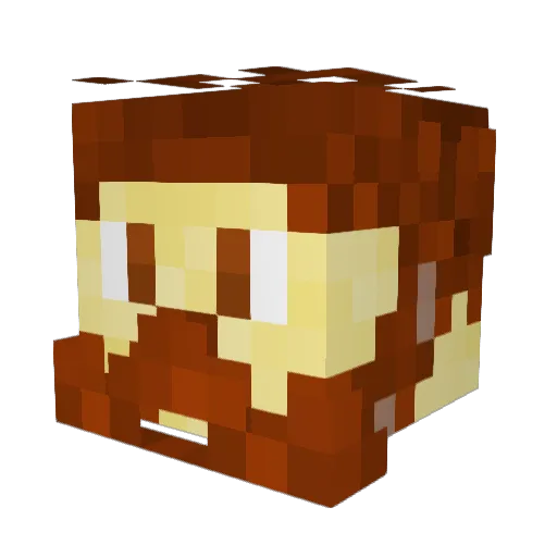 MarkusUL Minecraft avatar head, 3D render