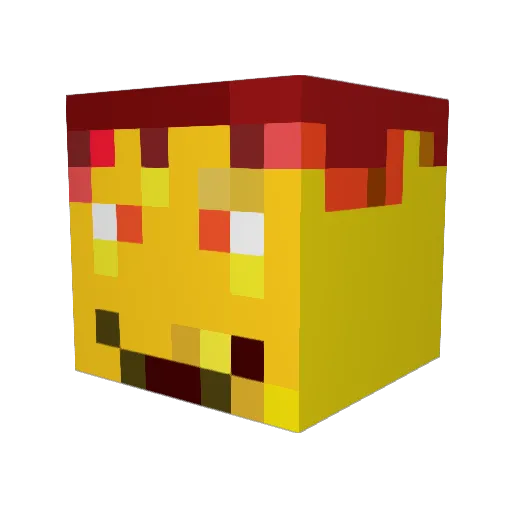 Markus_To Minecraft avatar head, 3D render