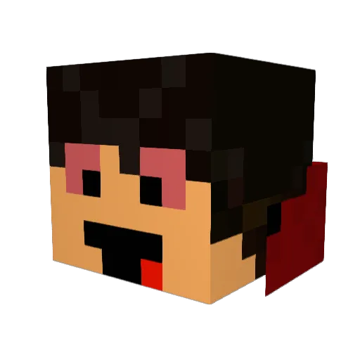 Markush23 Minecraft avatar head, 3D render