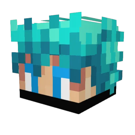 Markusjuhl Minecraft avatar head, 3D render