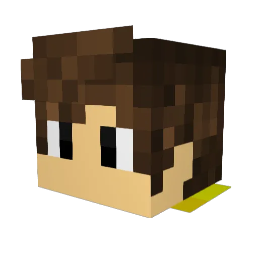 Markussen09 Minecraft avatar head, 3D render