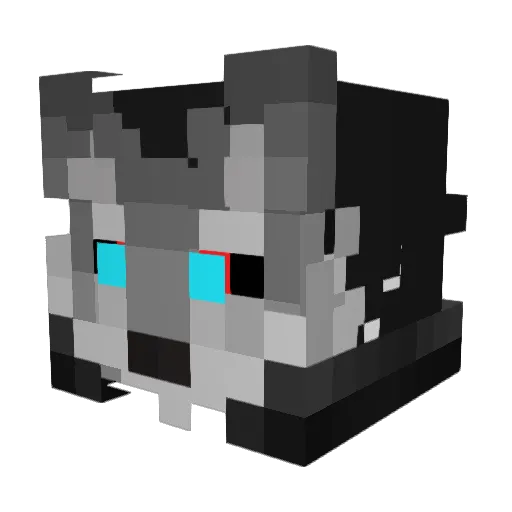 Markusstriker Minecraft avatar head, 3D render