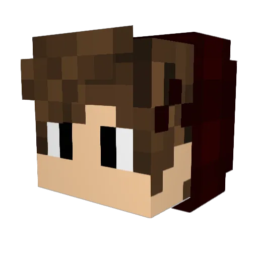 Markuzzzzzzz Minecraft avatar head, 3D render