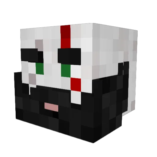 MarkyFife Minecraft avatar head, 3D render