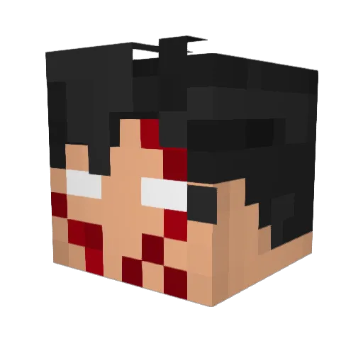 MarkyHL Minecraft avatar head, 3D render