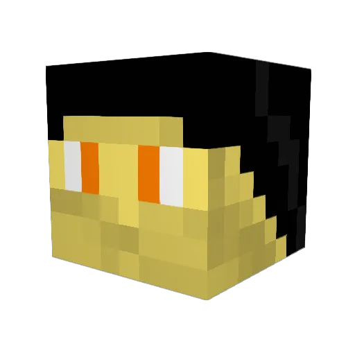 Markyroson Minecraft avatar head, 3D render