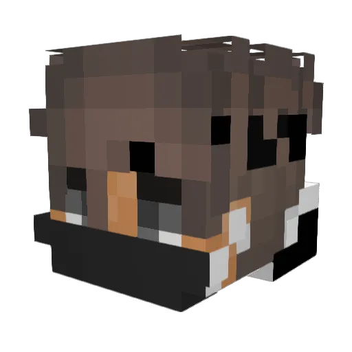 MarkysEH Minecraft avatar head, 3D render