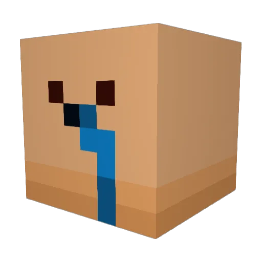 Marl0w_ Minecraft avatar head, 3D render