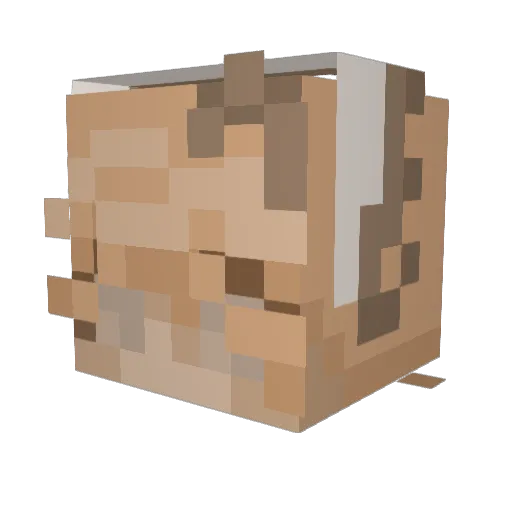MarleeRose Minecraft avatar head, 3D render