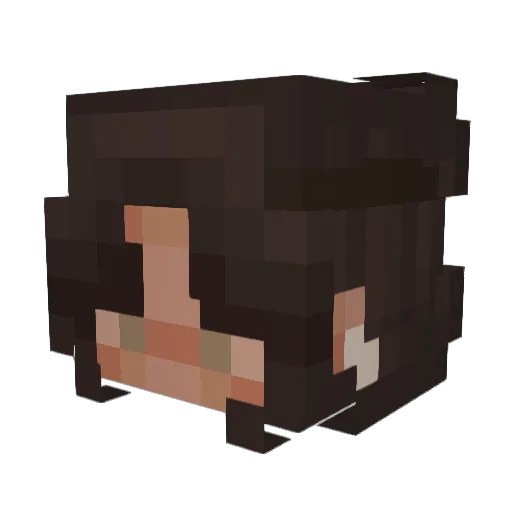 MarleeSchima Minecraft avatar head, 3D render