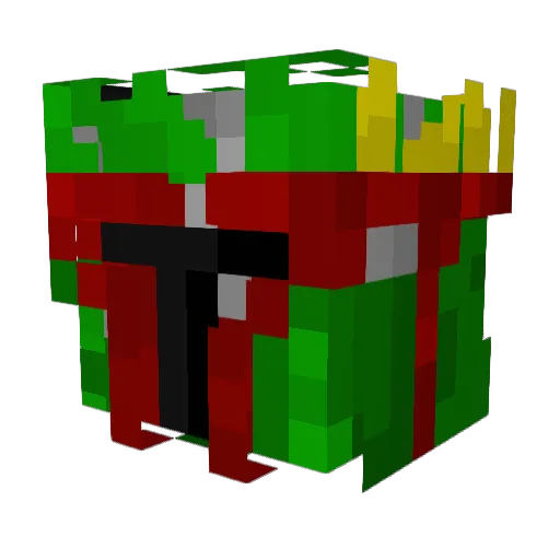 Marlek Minecraft avatar head, 3D render