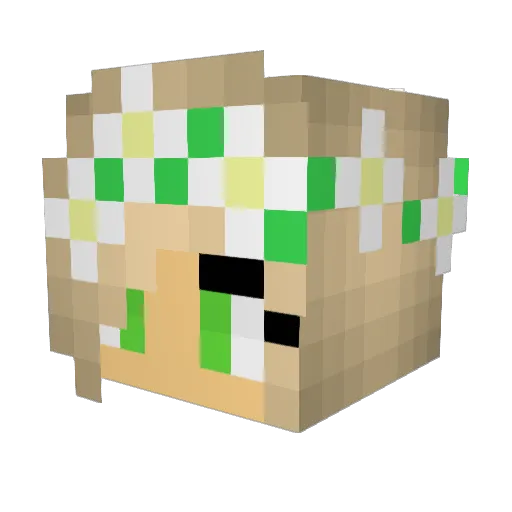 Marlen2006 Minecraft avatar head, 3D render