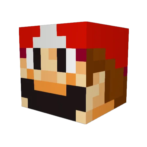 Marley95 Minecraft avatar head, 3D render