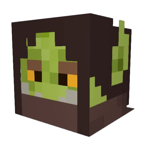 Marlfox70 Minecraft avatar head, 3D render