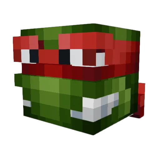 Marli19 Minecraft avatar head, 3D render