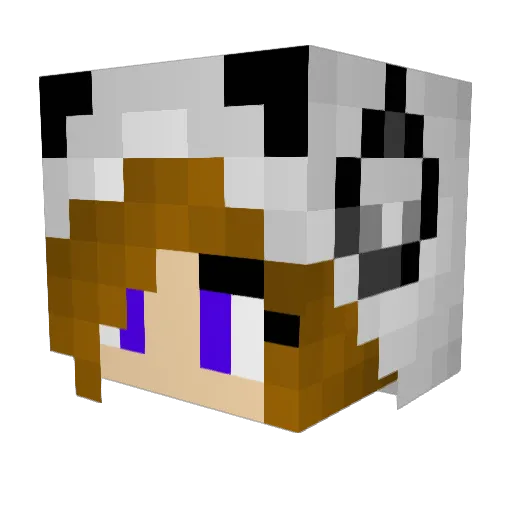 Marli_D Minecraft avatar head, 3D render