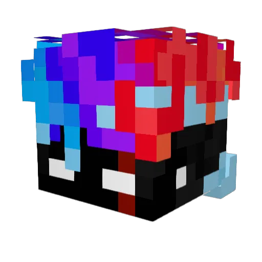 Marllbor Minecraft avatar head, 3D render