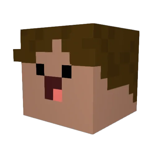 Marlo085 Minecraft avatar head, 3D render