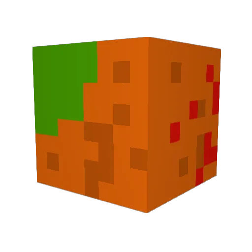 MarloMango Minecraft avatar head, 3D render