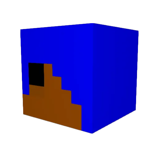 Marlo_06 Minecraft avatar head, 3D render