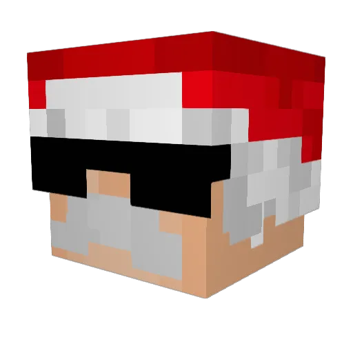 MarlockPgL Minecraft avatar head, 3D render