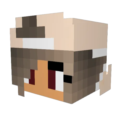 MarloesP Minecraft avatar head, 3D render