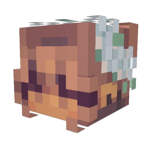 Marloessss Minecraft avatar head, 3D render