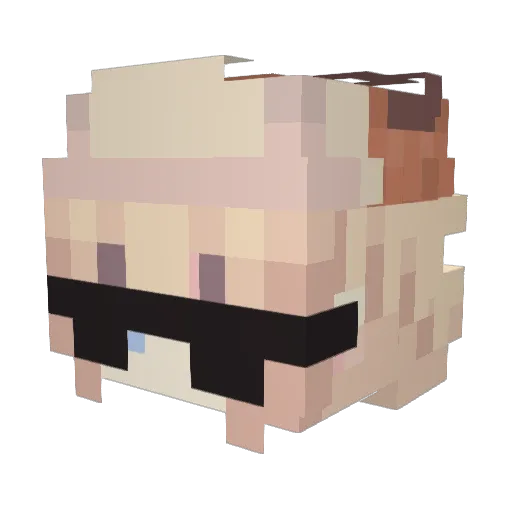 MarlonFTP Minecraft avatar head, 3D render
