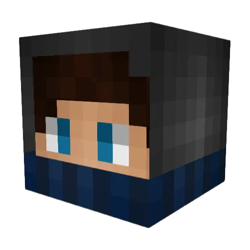 MarlonMarlin Minecraft avatar head, 3D render