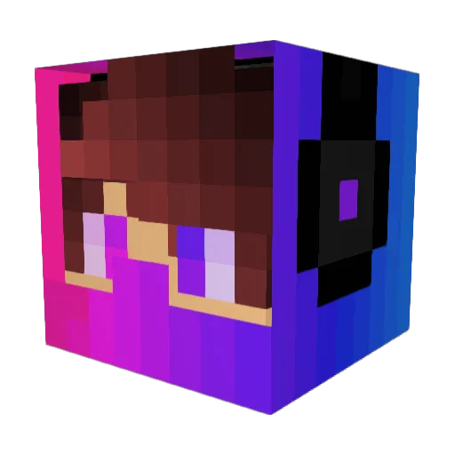 MarlordTV Minecraft avatar head, 3D render