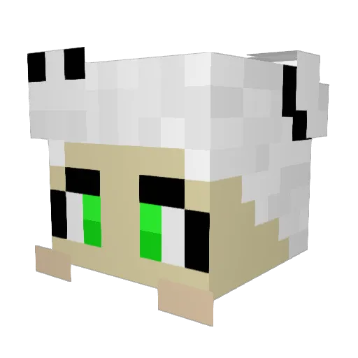 Marloroni Minecraft avatar head, 3D render