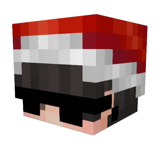 Marloww_w Minecraft avatar head, 3D render