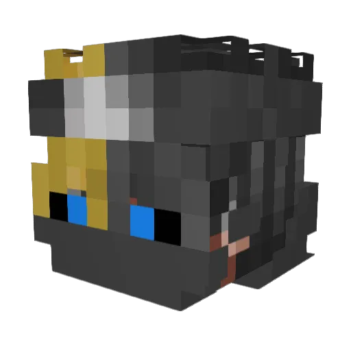 Marloz_ Minecraft avatar head, 3D render