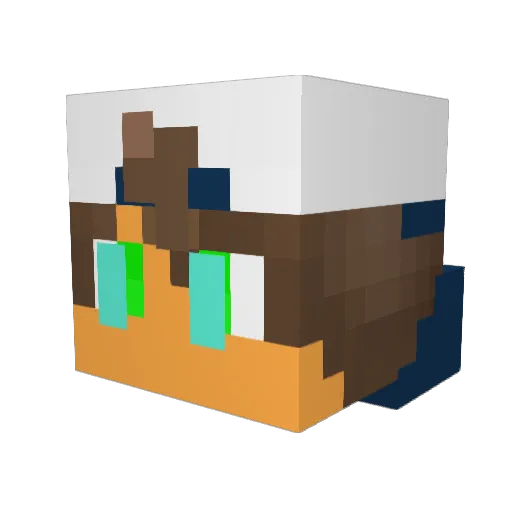 MarlusBlazer15 Minecraft avatar head, 3D render