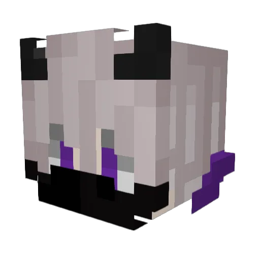 MarmaQ01 Minecraft avatar head, 3D render