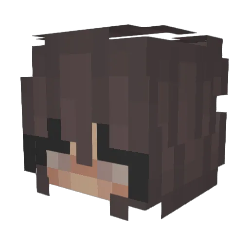 Marmaeve Minecraft avatar head, 3D render