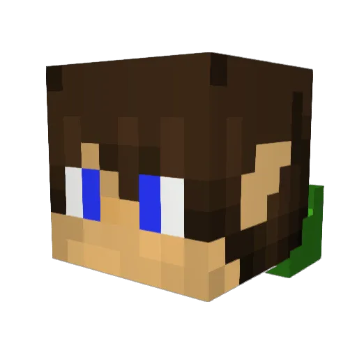 MarmaladeDew Minecraft avatar head, 3D render
