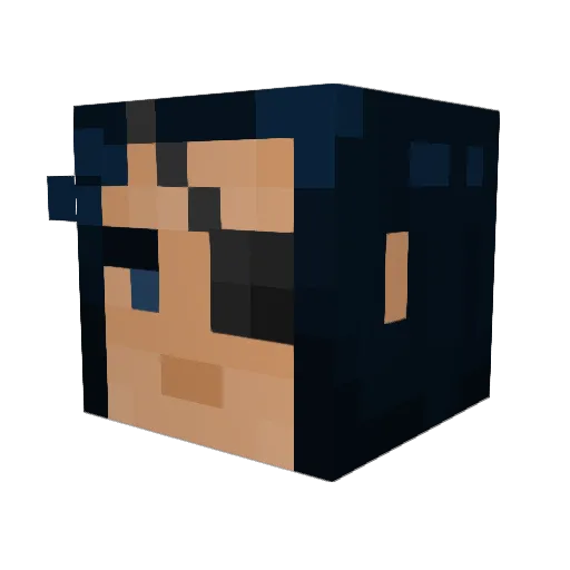 Marmalude Minecraft avatar head, 3D render