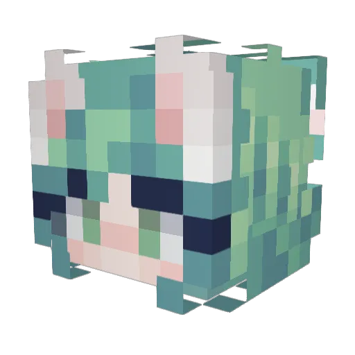 Marmarmalades Minecraft avatar head, 3D render