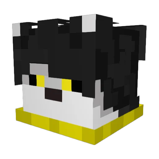 Marmashi Minecraft avatar head, 3D render