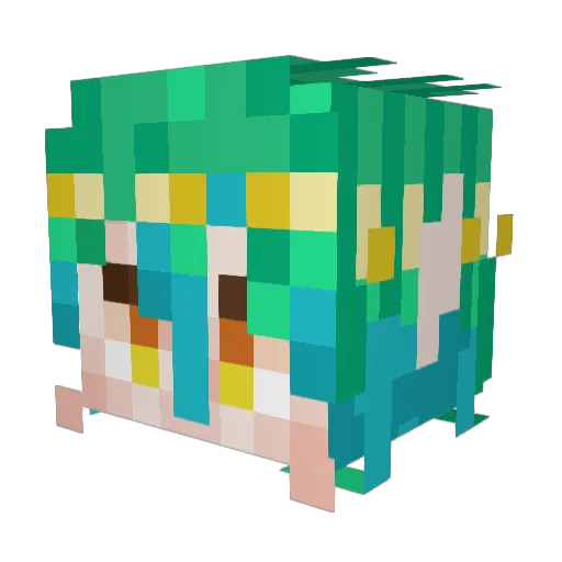 MarmeladenEmil Minecraft avatar head, 3D render