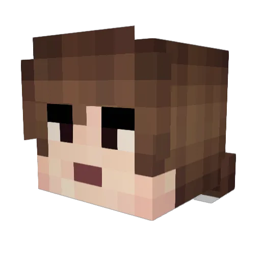 Marmello11 Minecraft avatar head, 3D render