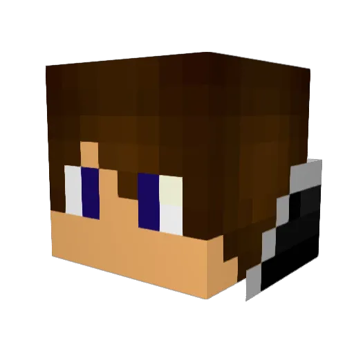 Marmier Minecraft avatar head, 3D render