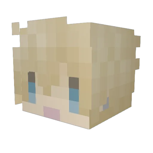 Marmmot Minecraft avatar head, 3D render