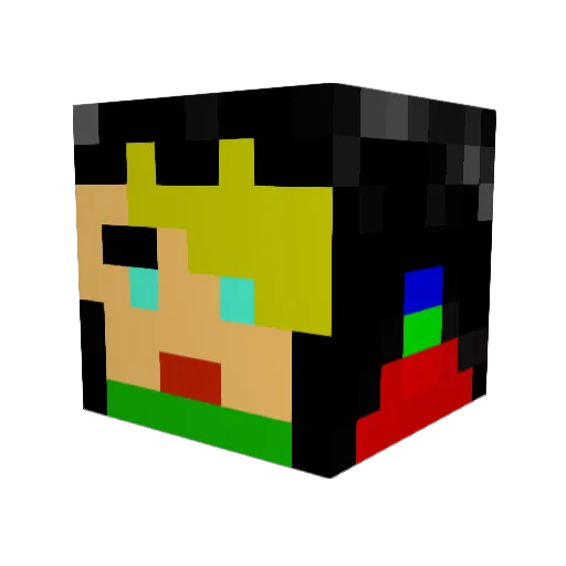 Marmon27 Minecraft avatar head, 3D render