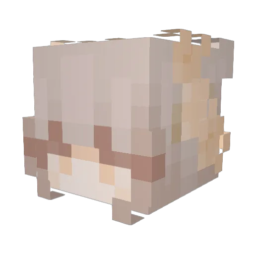Marmoset88 Minecraft avatar head, 3D render